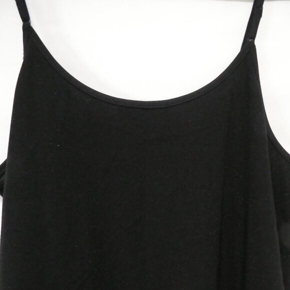 MICHEL STUDIO COLLECTION | 2X | Shimmering Black Spaghetti Strap Evening Cami - Picture 9 of 13